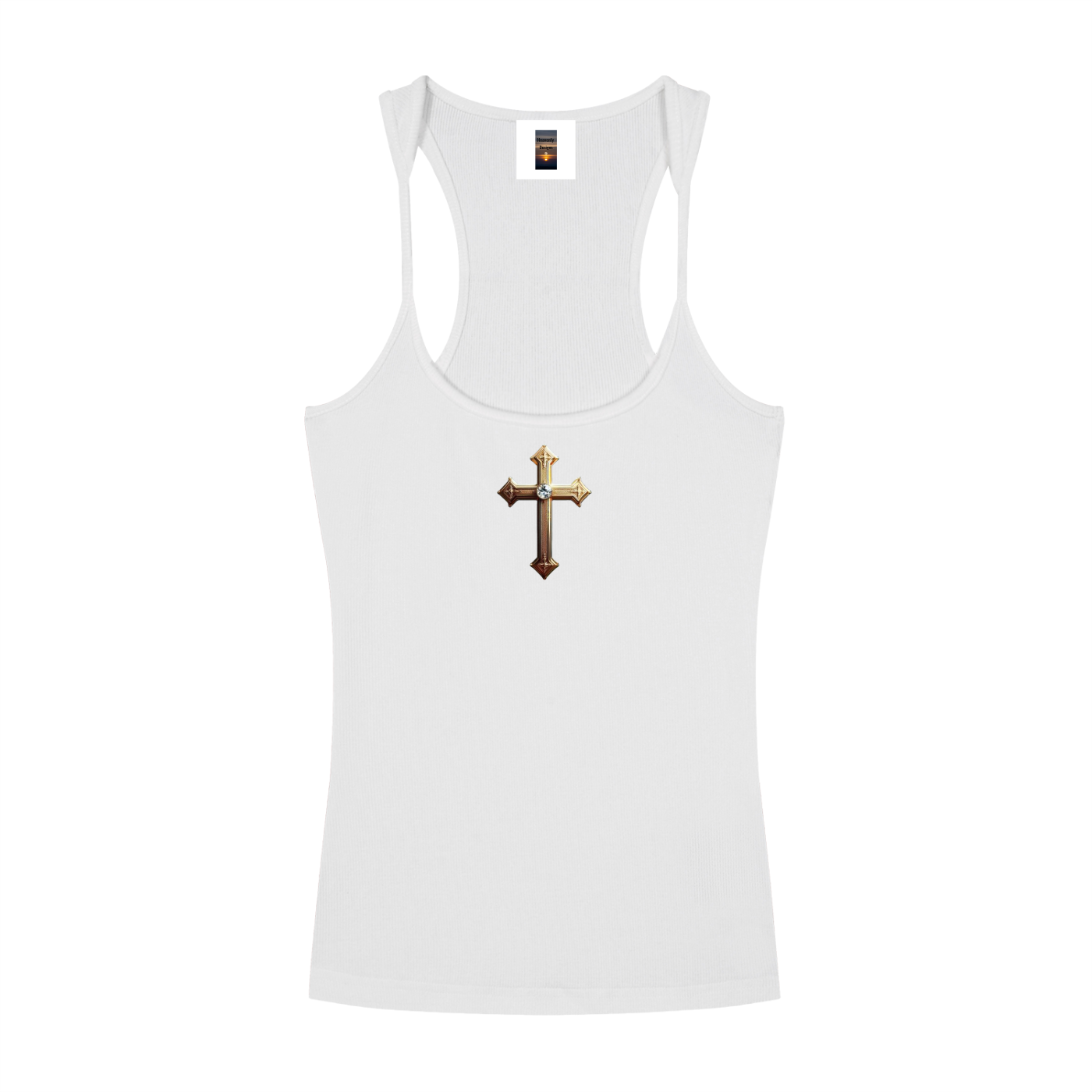 Slim Fit Ribbed Racerback Tank Top