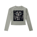Dyed Washed Raglan Long Sleeve Slim T-Shirt