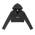 Vintage Washed Raw Edge Hoodie