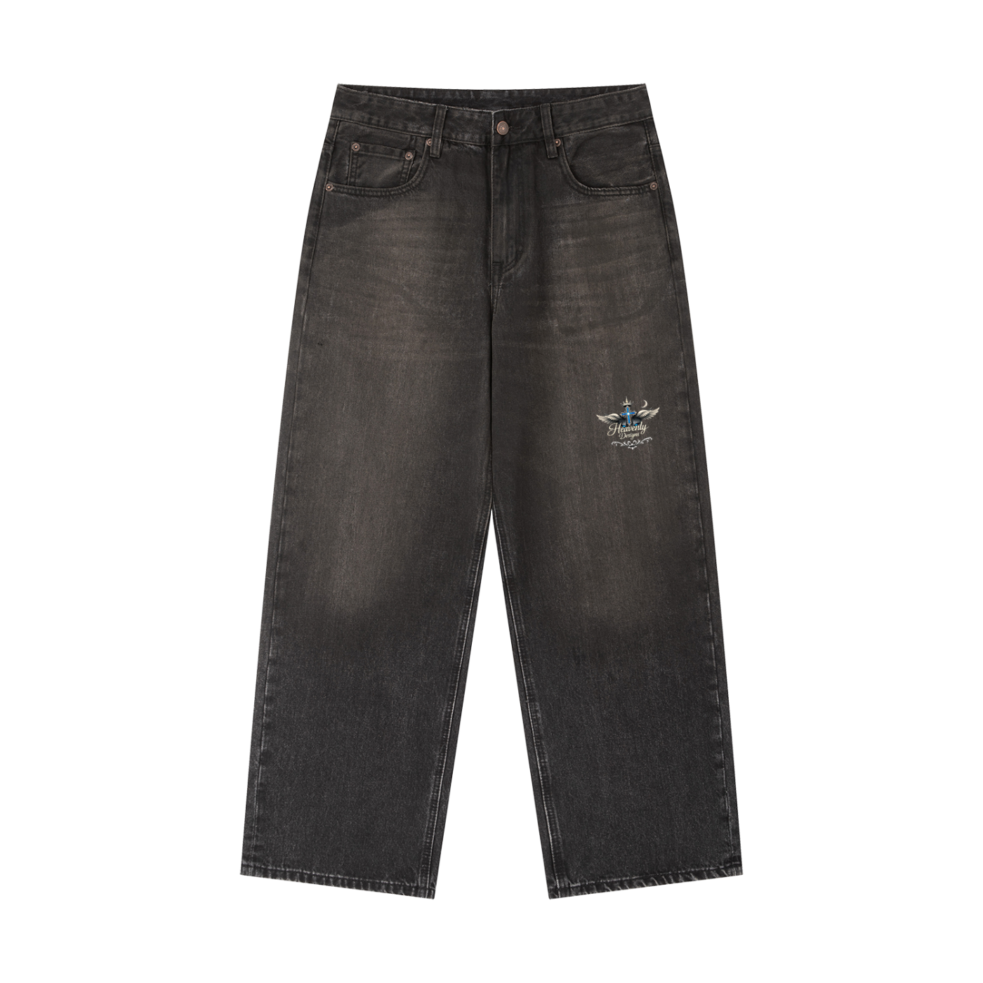 Vintage Wash Heavyweight Denim Jeans