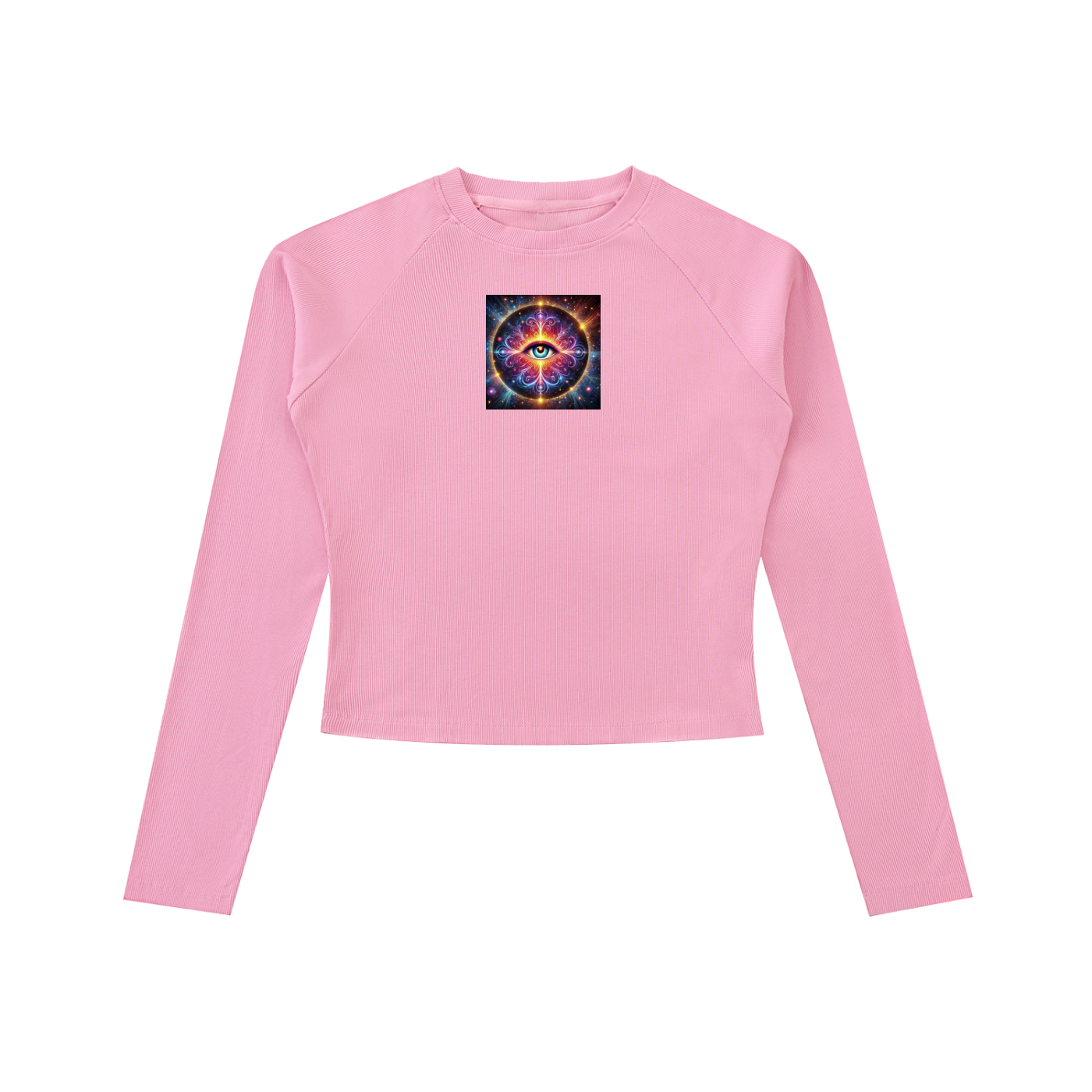 Dyed Washed Raglan Long Sleeve Slim T-Shirt