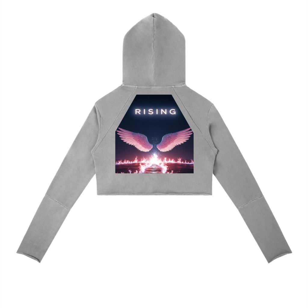 Vintage Washed Raw Edge Hoodie