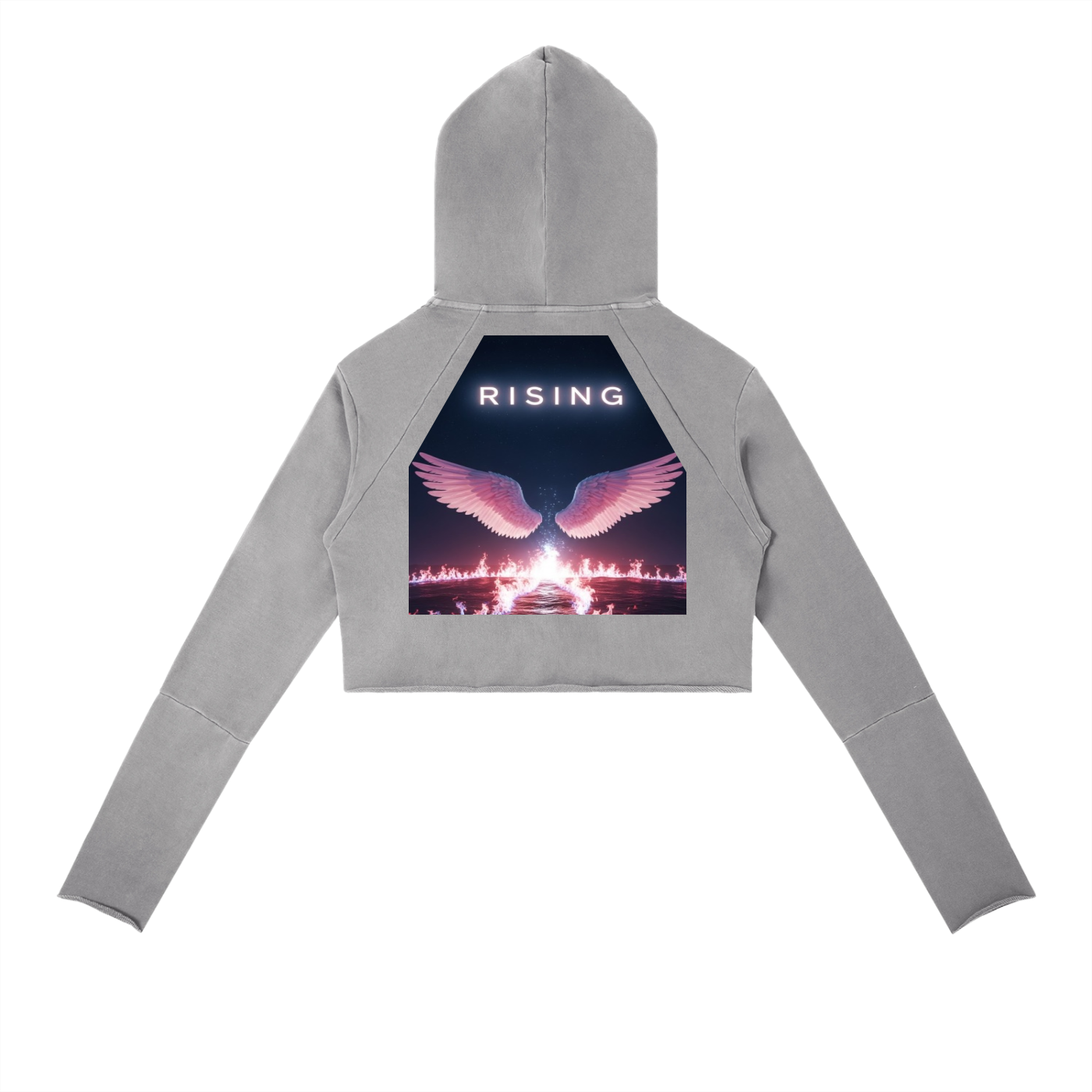 Vintage Washed Raw Edge Hoodie