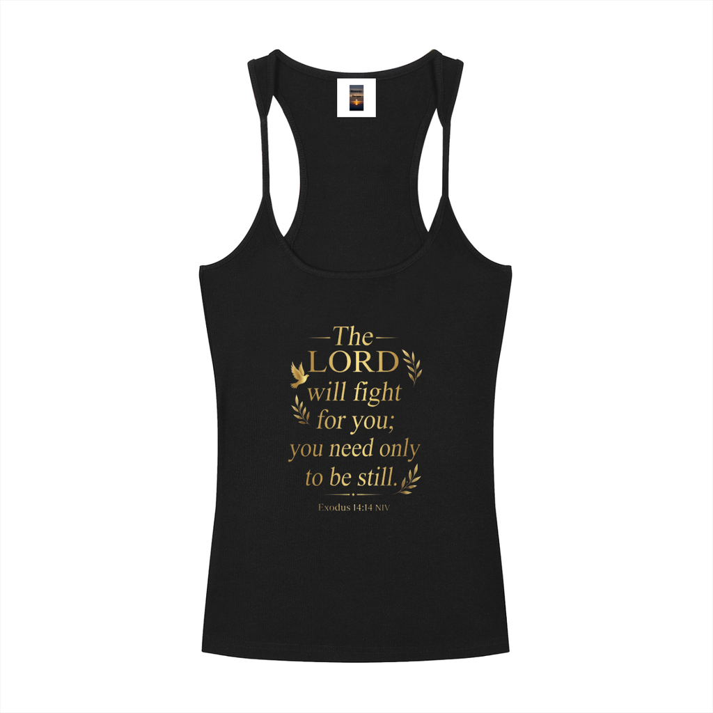 Slim Fit Ribbed Racerback Tank Top