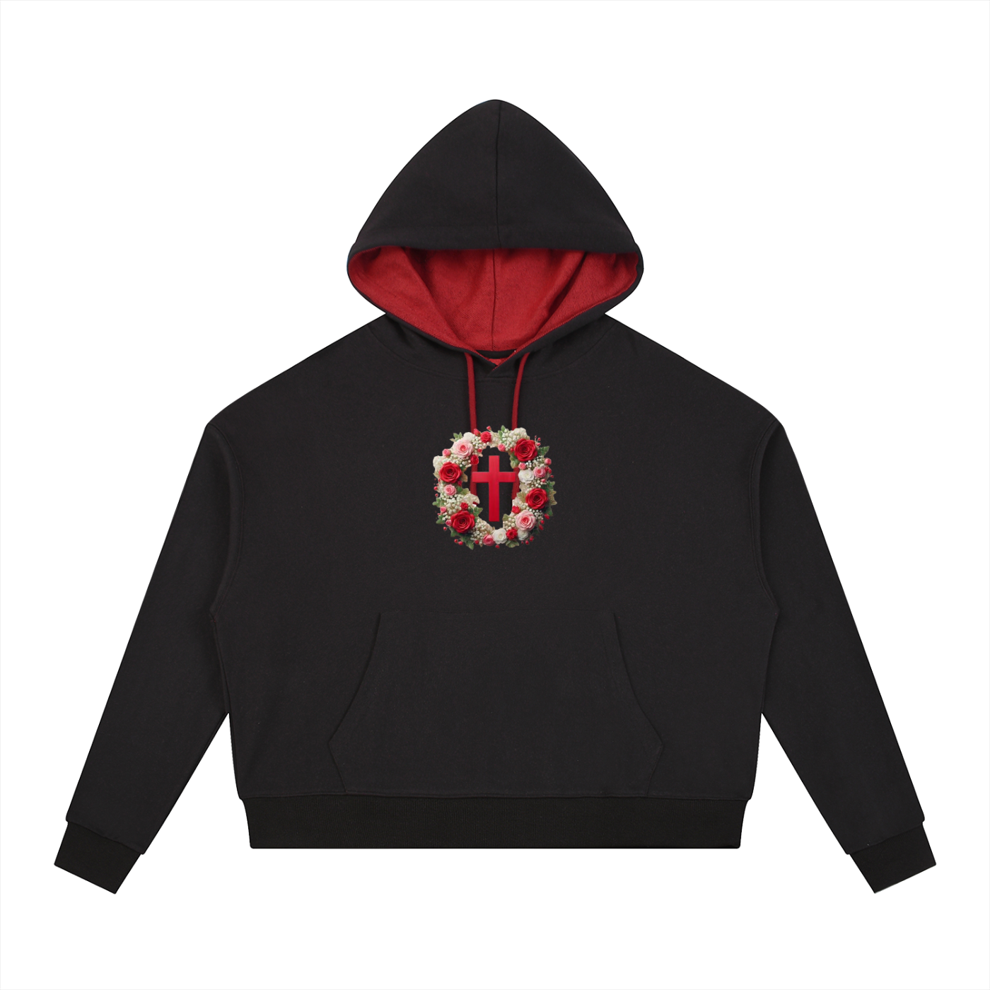 Contrast Drawstring Hoodie