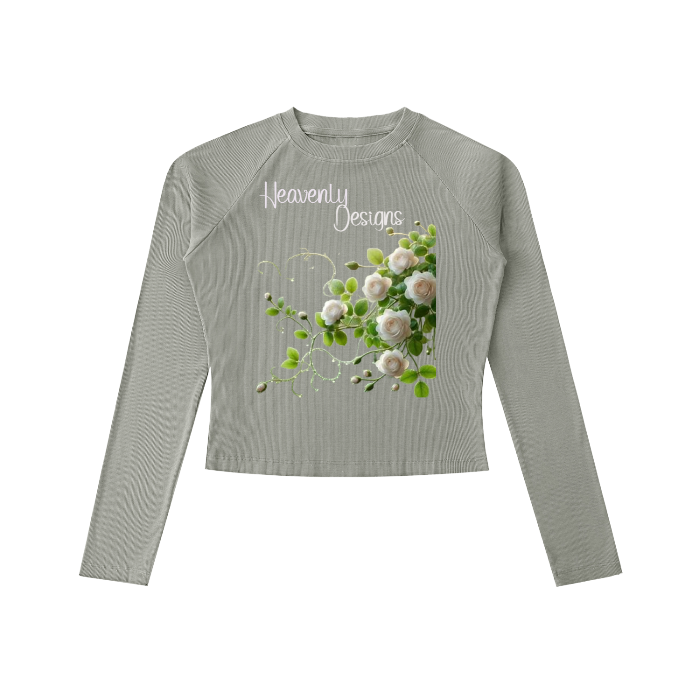 Dyed Washed Raglan Long Sleeve Slim T-Shirt