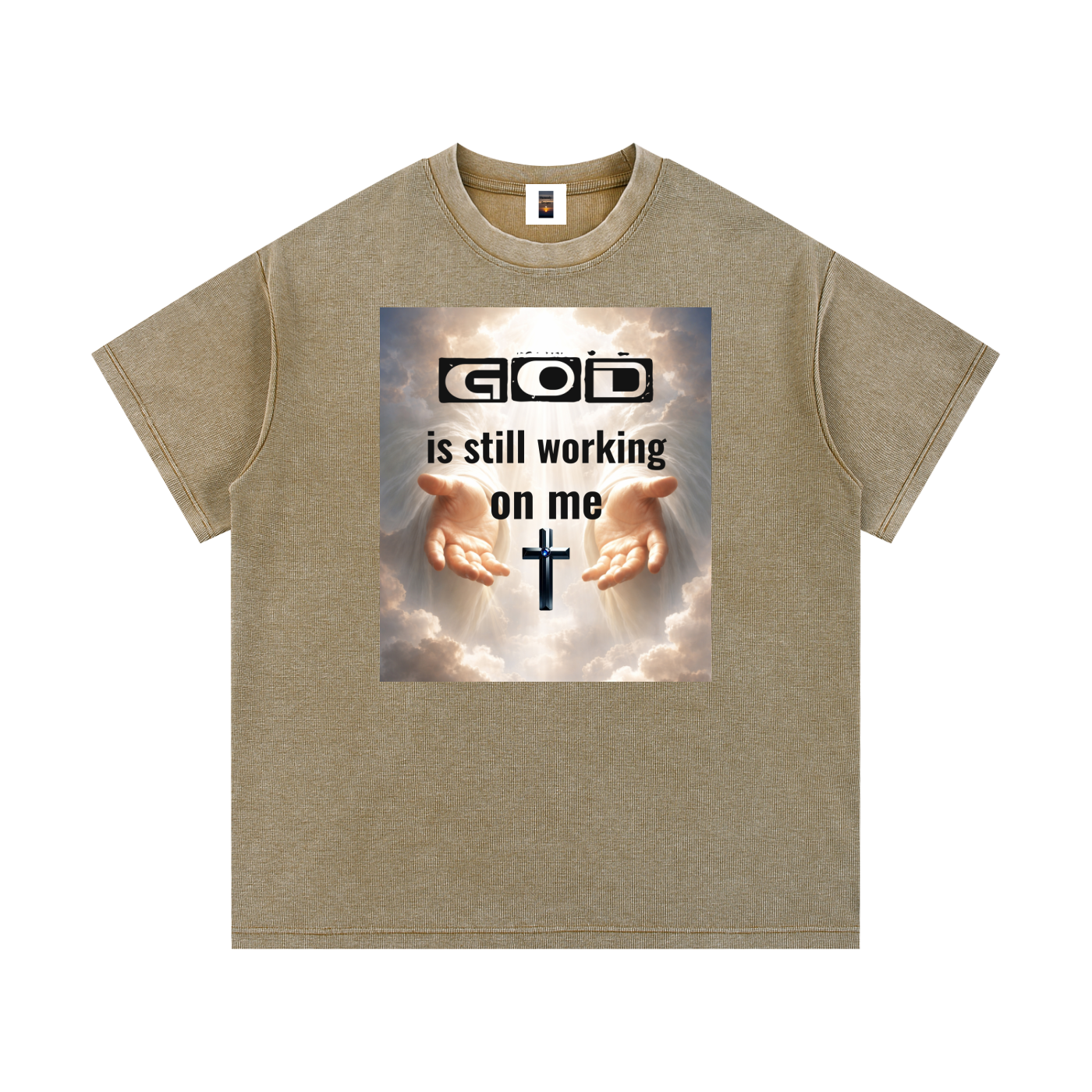 Mineral Wash Waffle Knit T-Shirt
