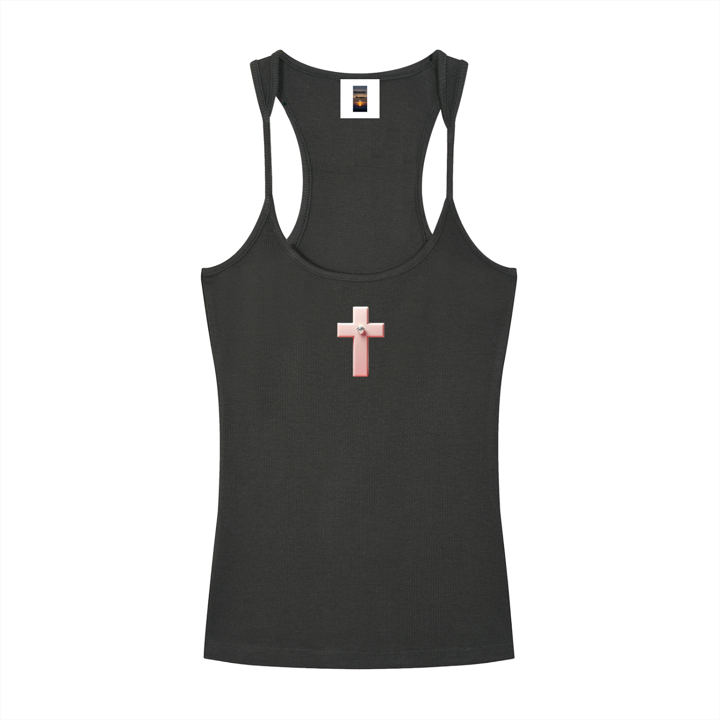 Slim Fit Ribbed Racerback Tank Top