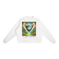 Essential Fleece Mock-Neck Crew Sweatshirt