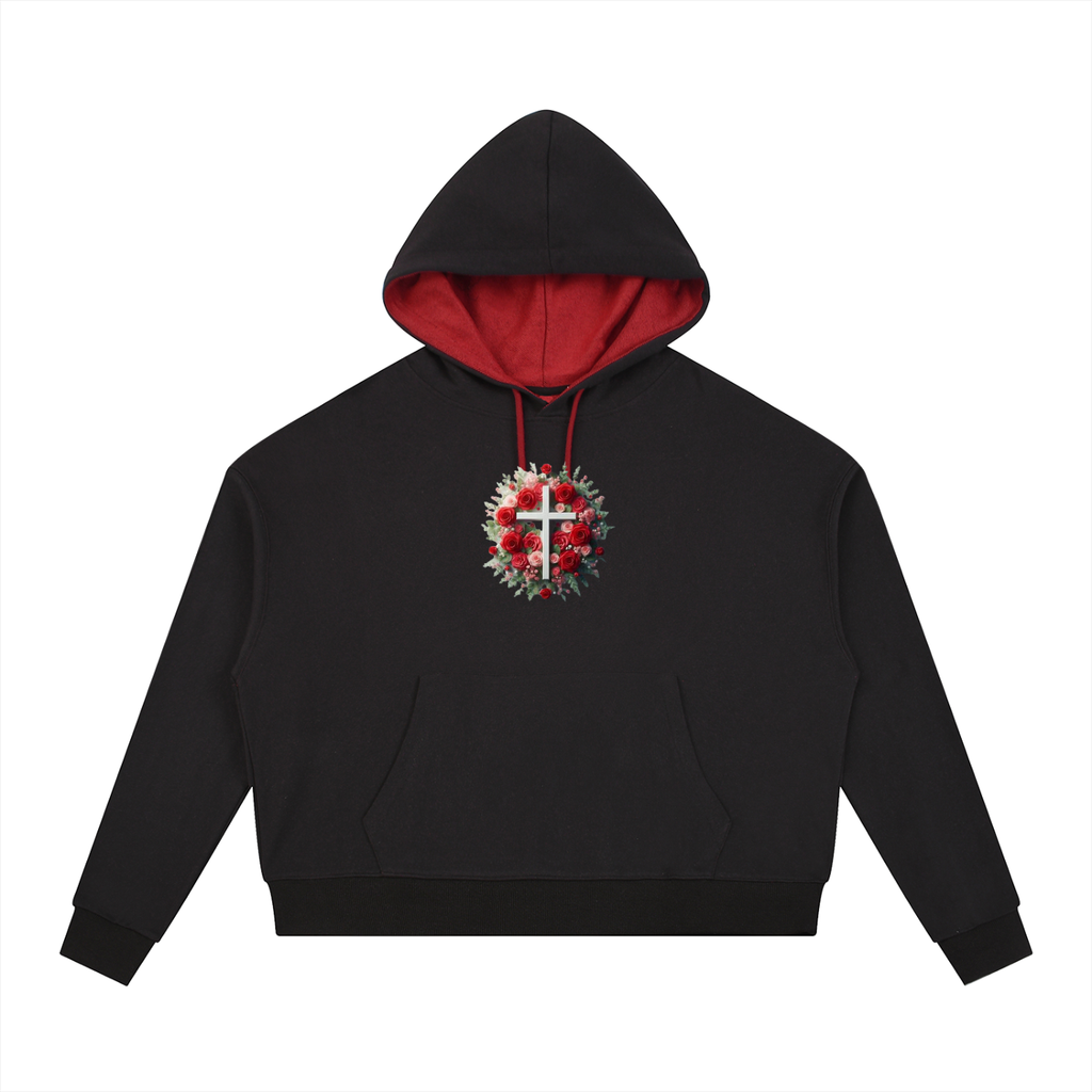 Contrast Drawstring Hoodie