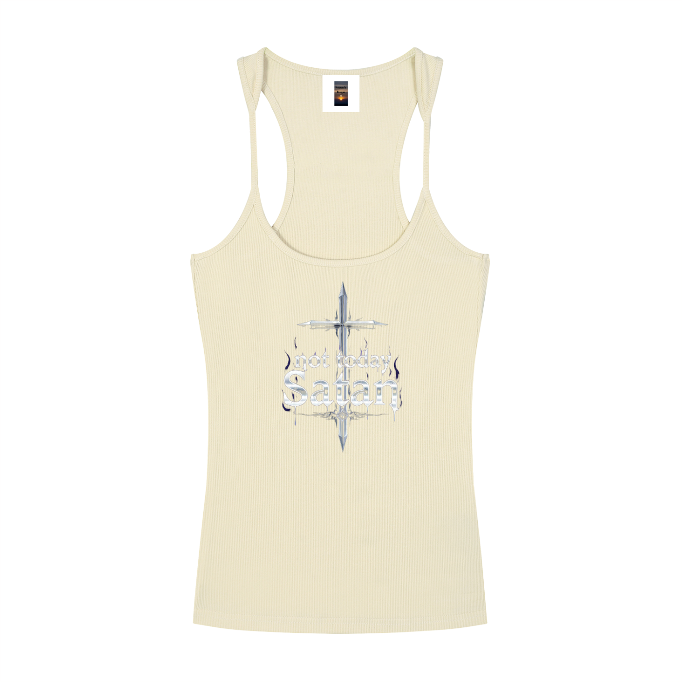 Slim Fit Ribbed Racerback Tank Top