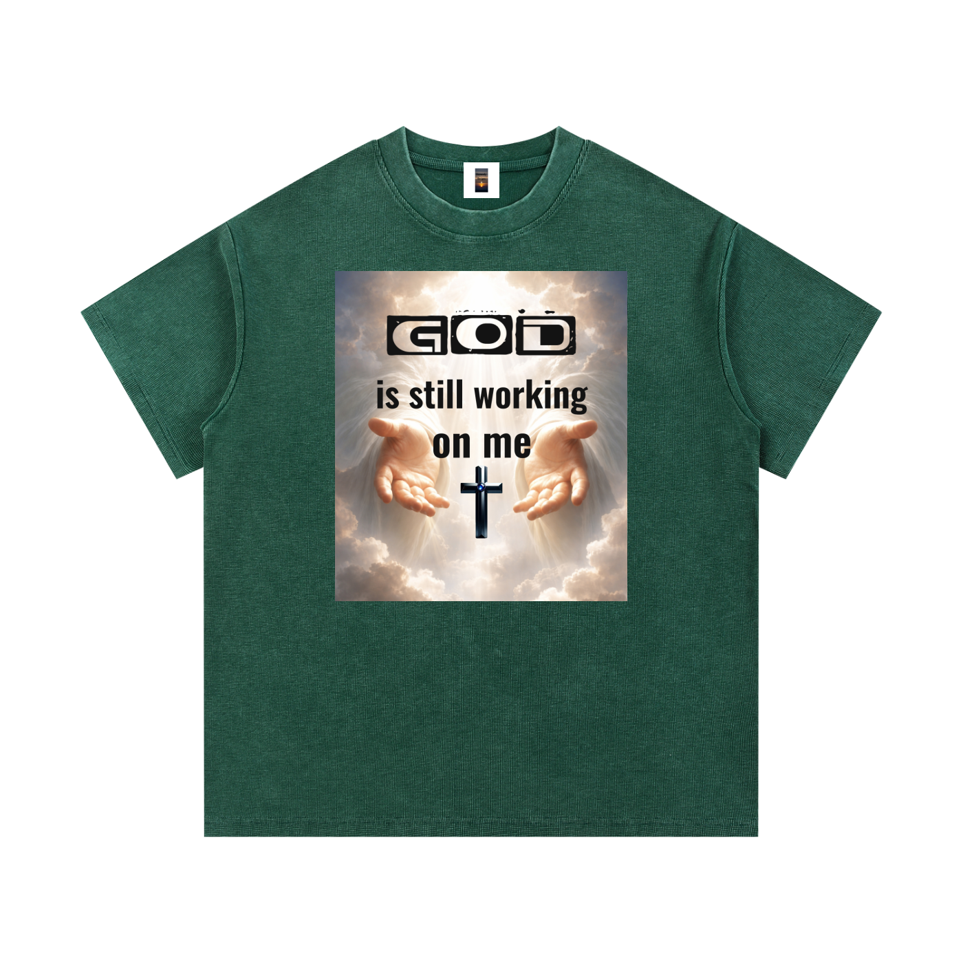 Mineral Wash Waffle Knit T-Shirt