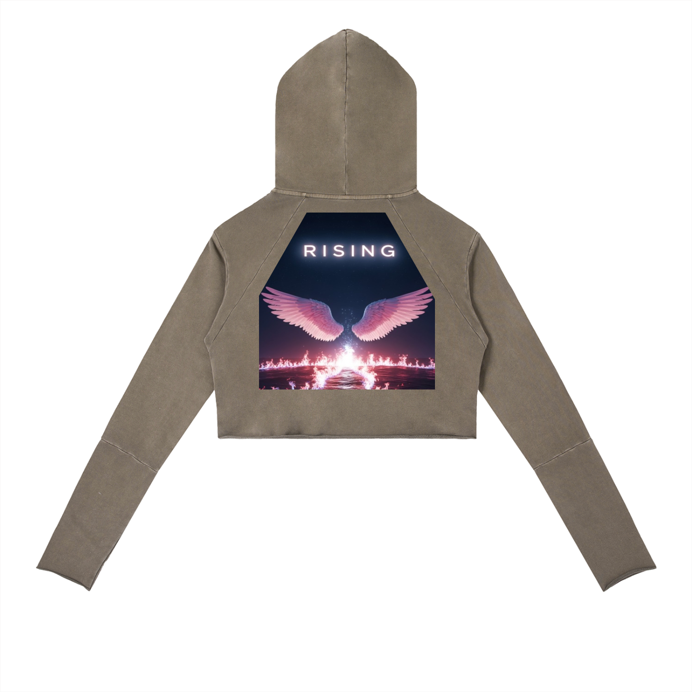 Vintage Washed Raw Edge Hoodie