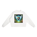 Essential Fleece Mock-Neck Crew Sweatshirt