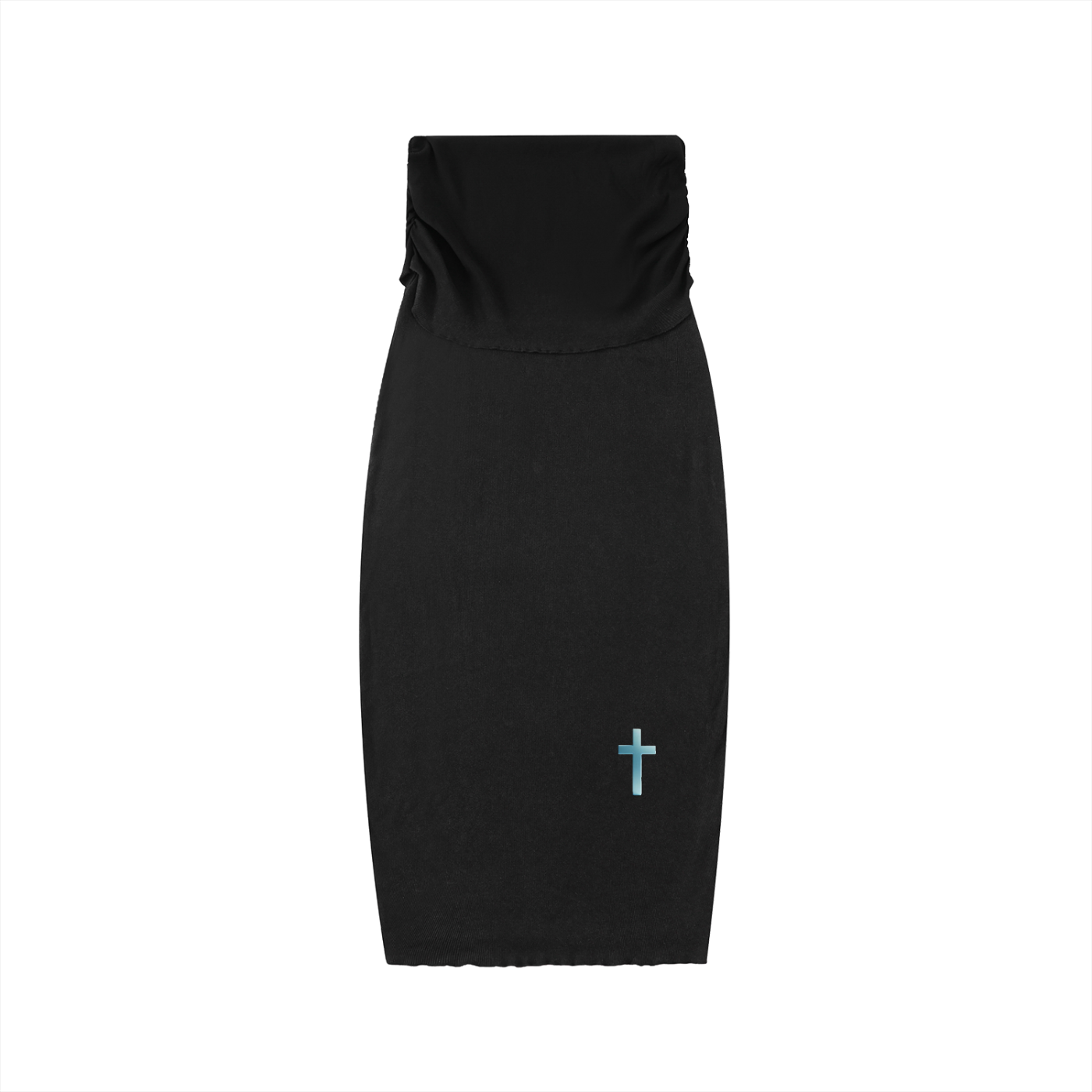 Dyed Washed Straight Hip-Hugging Slim Maxi Skirt
