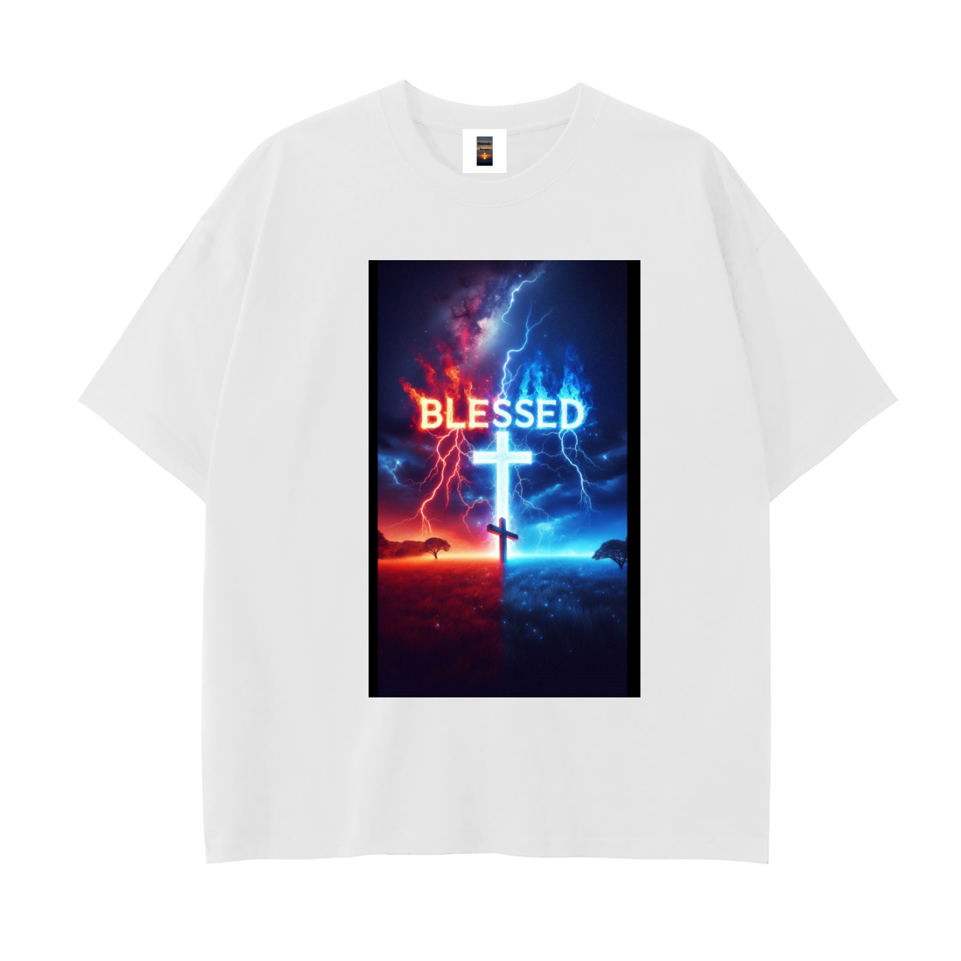Drop Shoulder Cotton T-Shirt