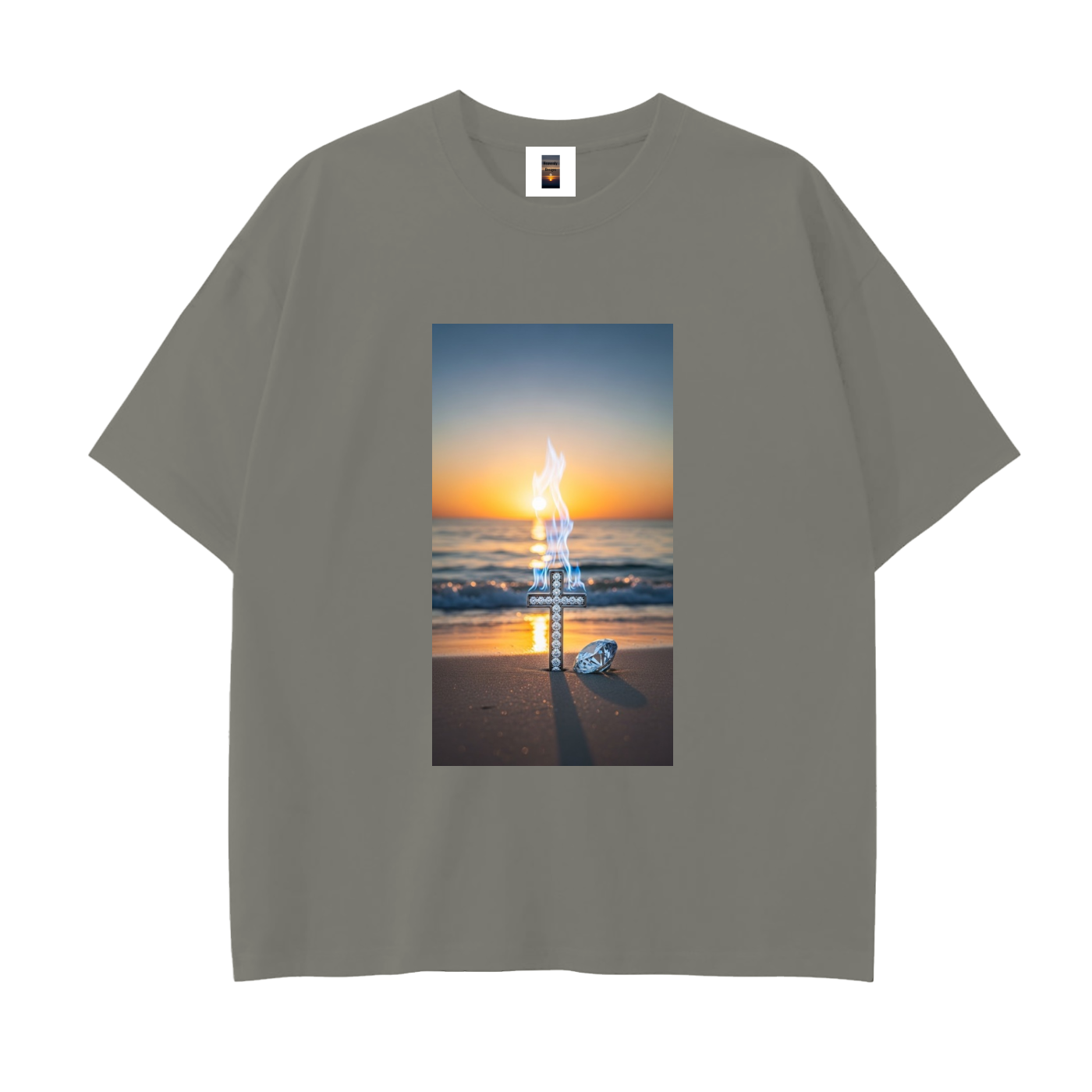 Drop Shoulder Cotton T-Shirt