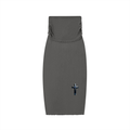 Dyed Washed Straight Hip-Hugging Slim Maxi Skirt
