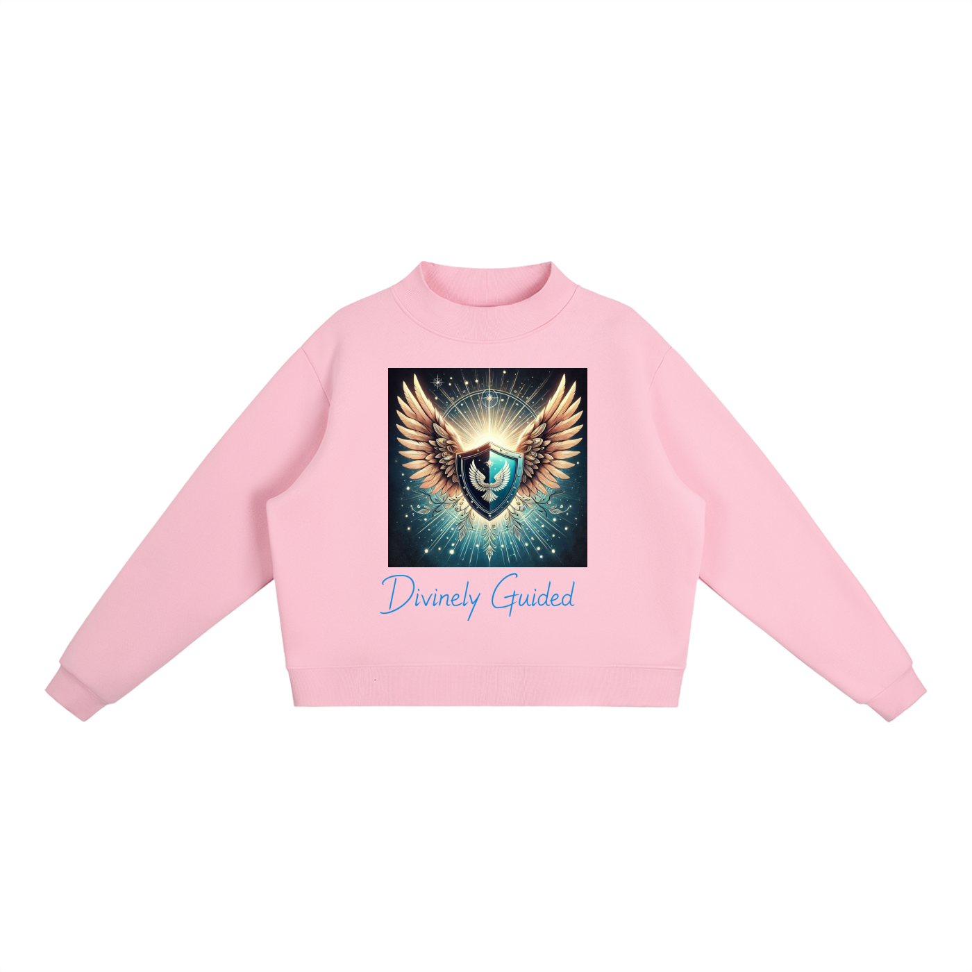 Essential Fleece Mock-Neck Crew Sweatshirt