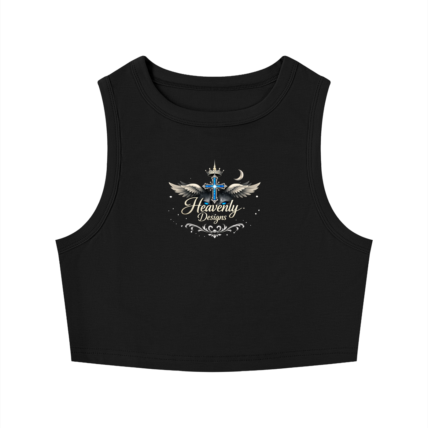 Women's Tight Crewneck Crop Tank Top