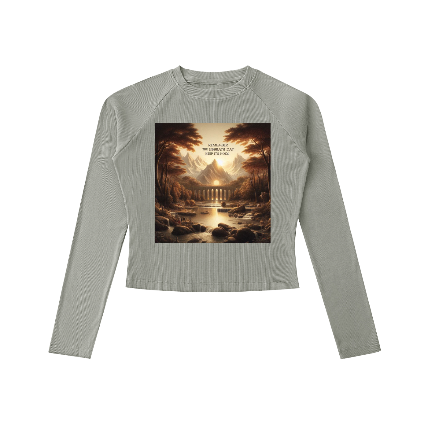 Dyed Washed Raglan Long Sleeve Slim T-Shirt