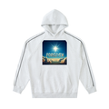Contrast Piping Raglan Hoodie