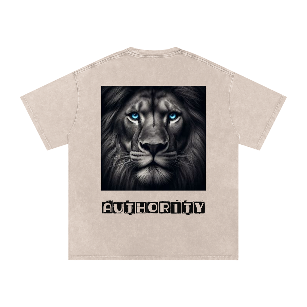 Snow Washed Oversized Cotton T-Shirt