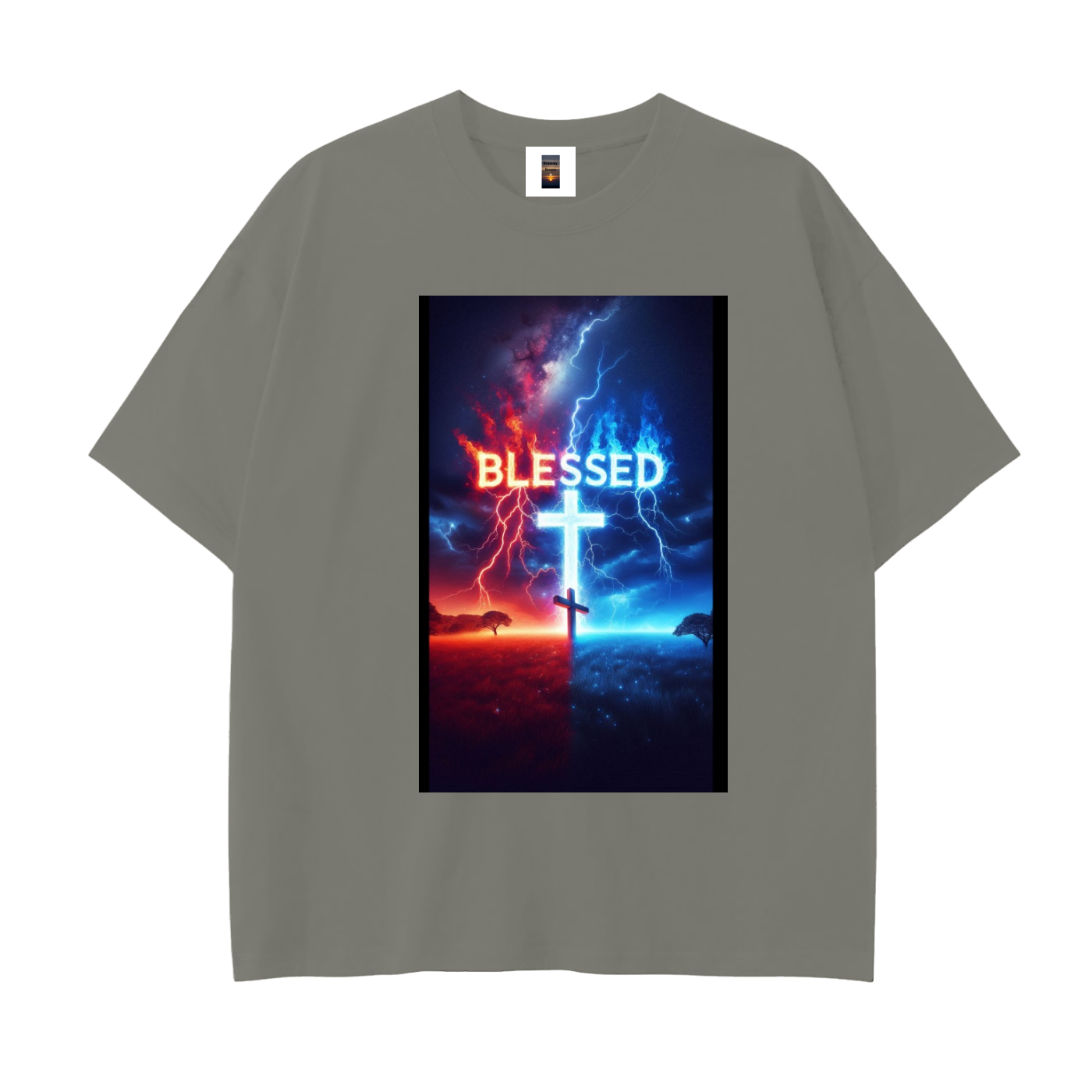 Drop Shoulder Cotton T-Shirt