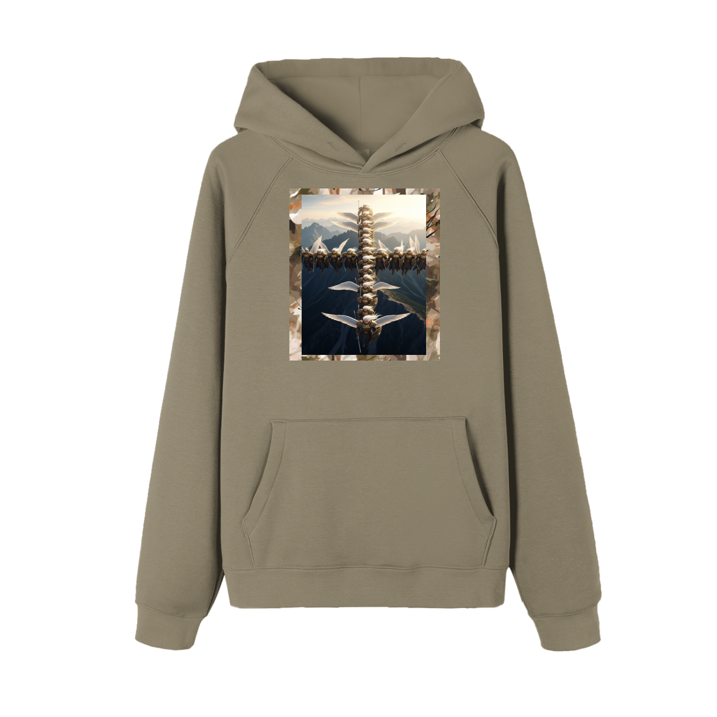 Essential Raglan Sleeve Fleece Hoodie