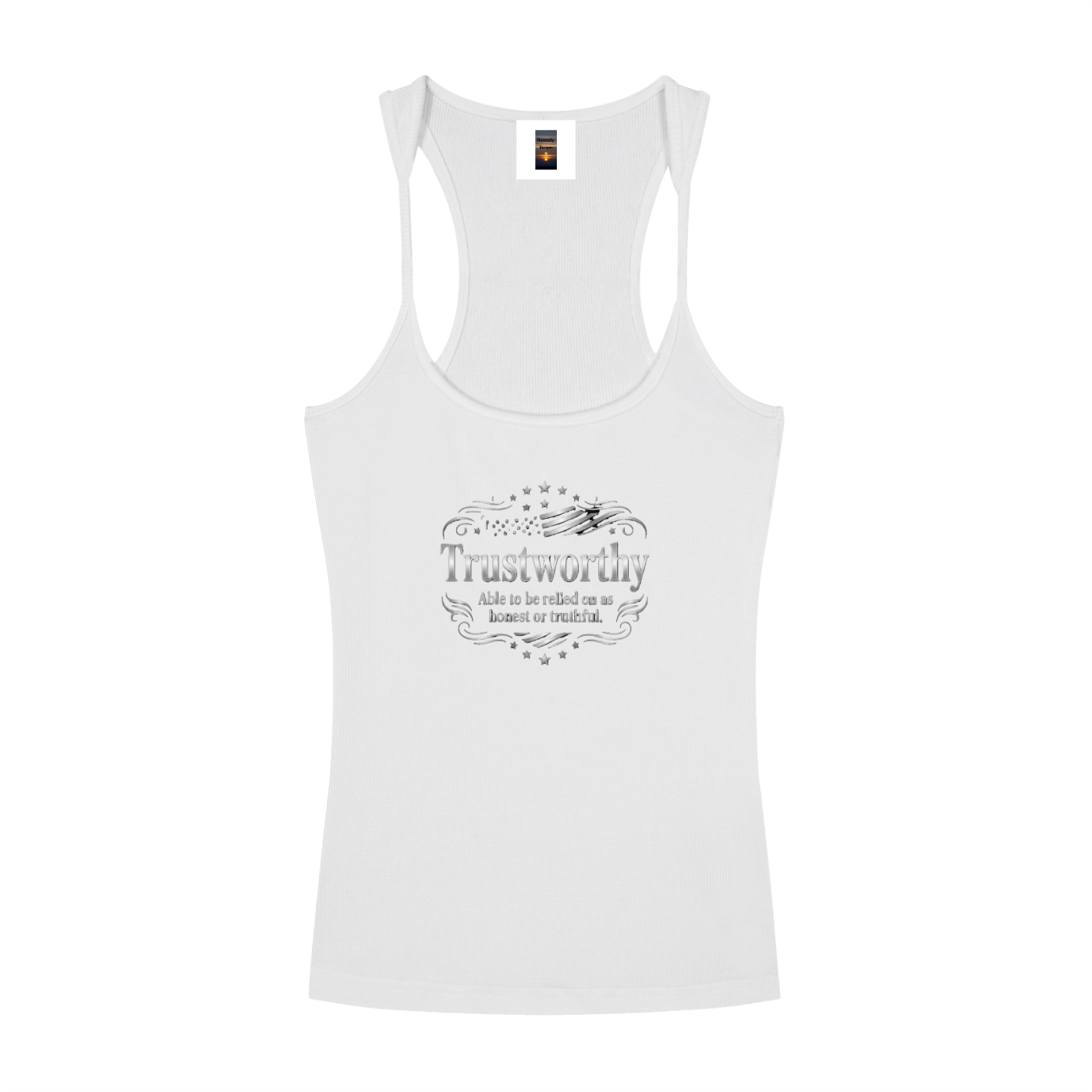 Slim Fit Ribbed Racerback Tank Top