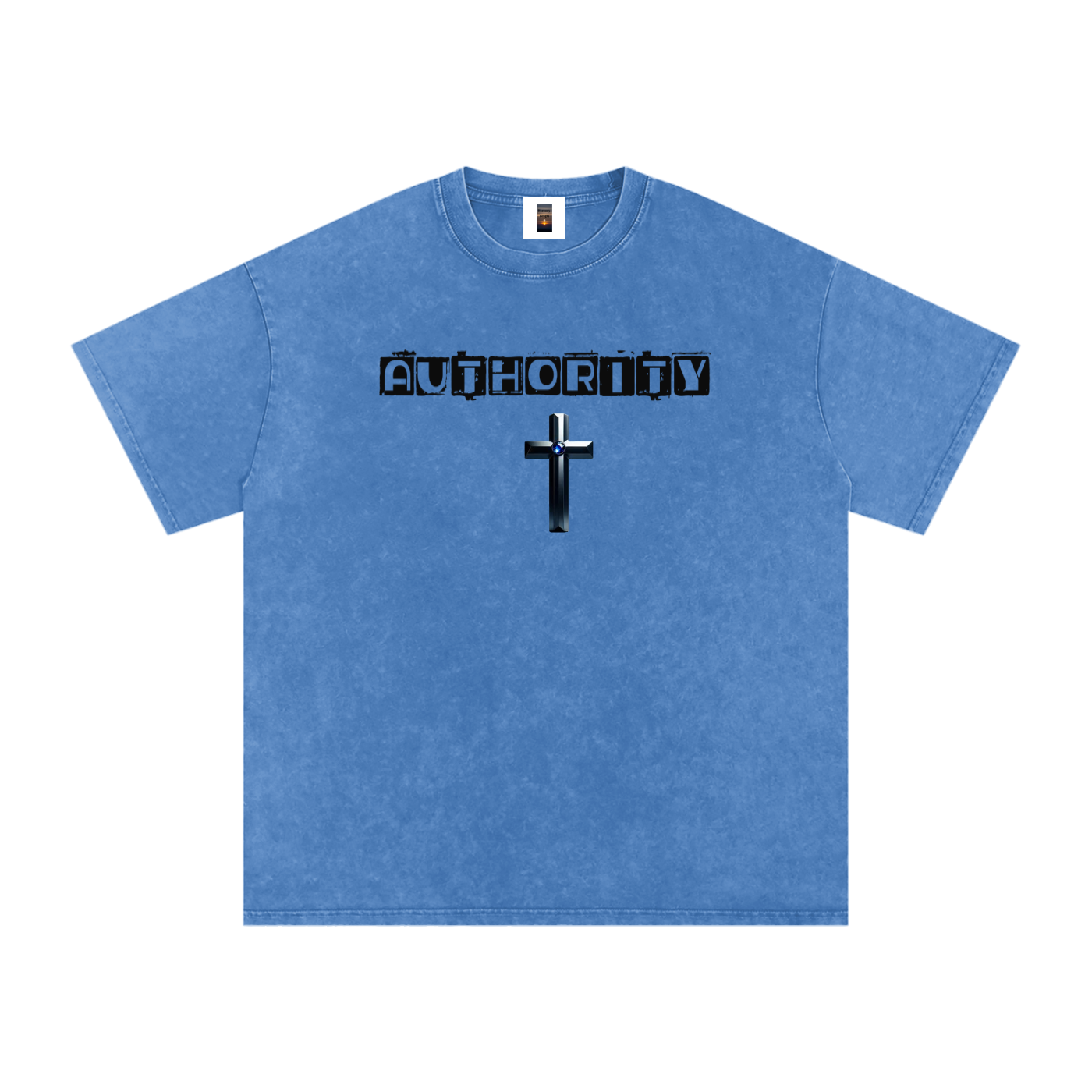 Snow Washed Oversized Cotton T-Shirt