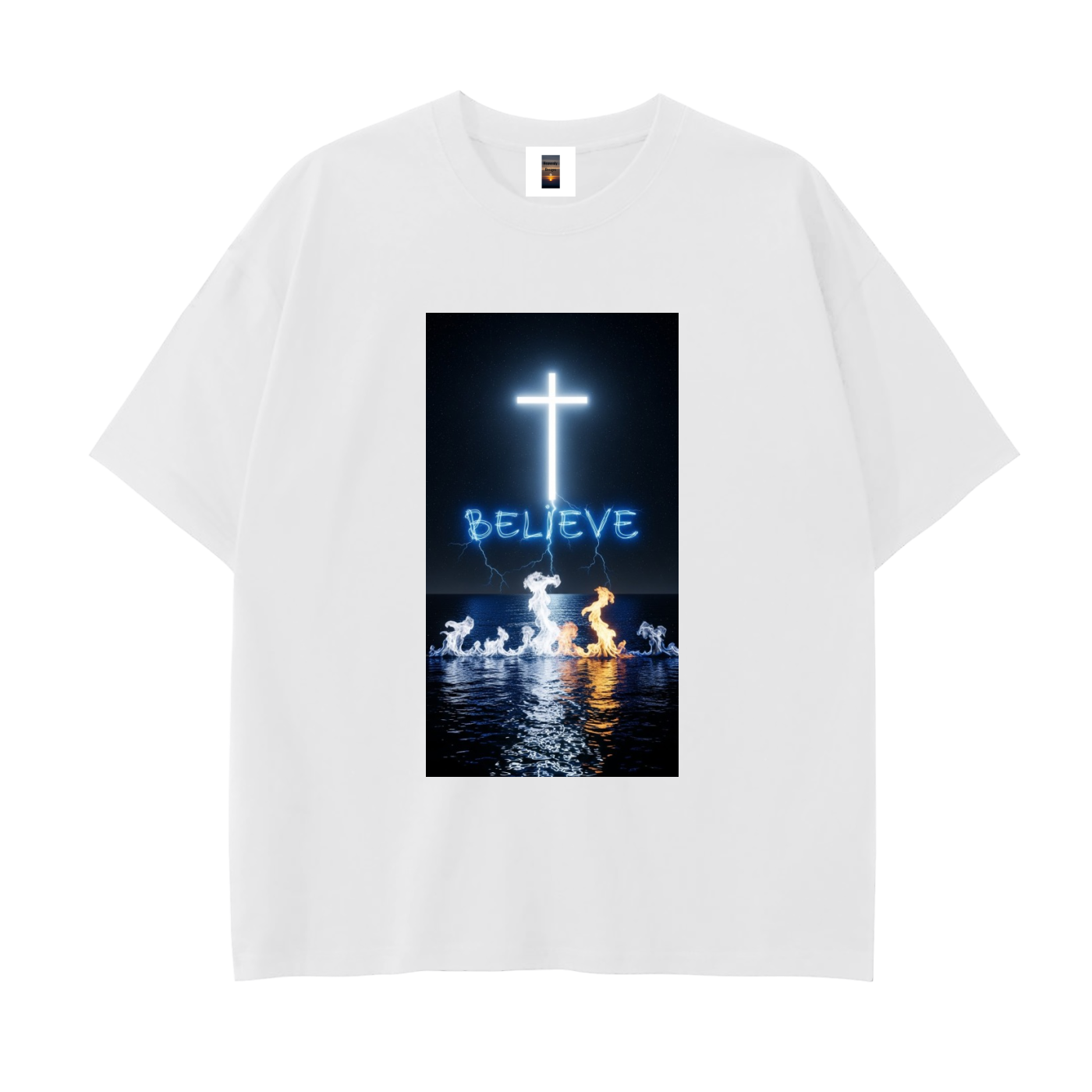 Drop Shoulder Cotton T-Shirt