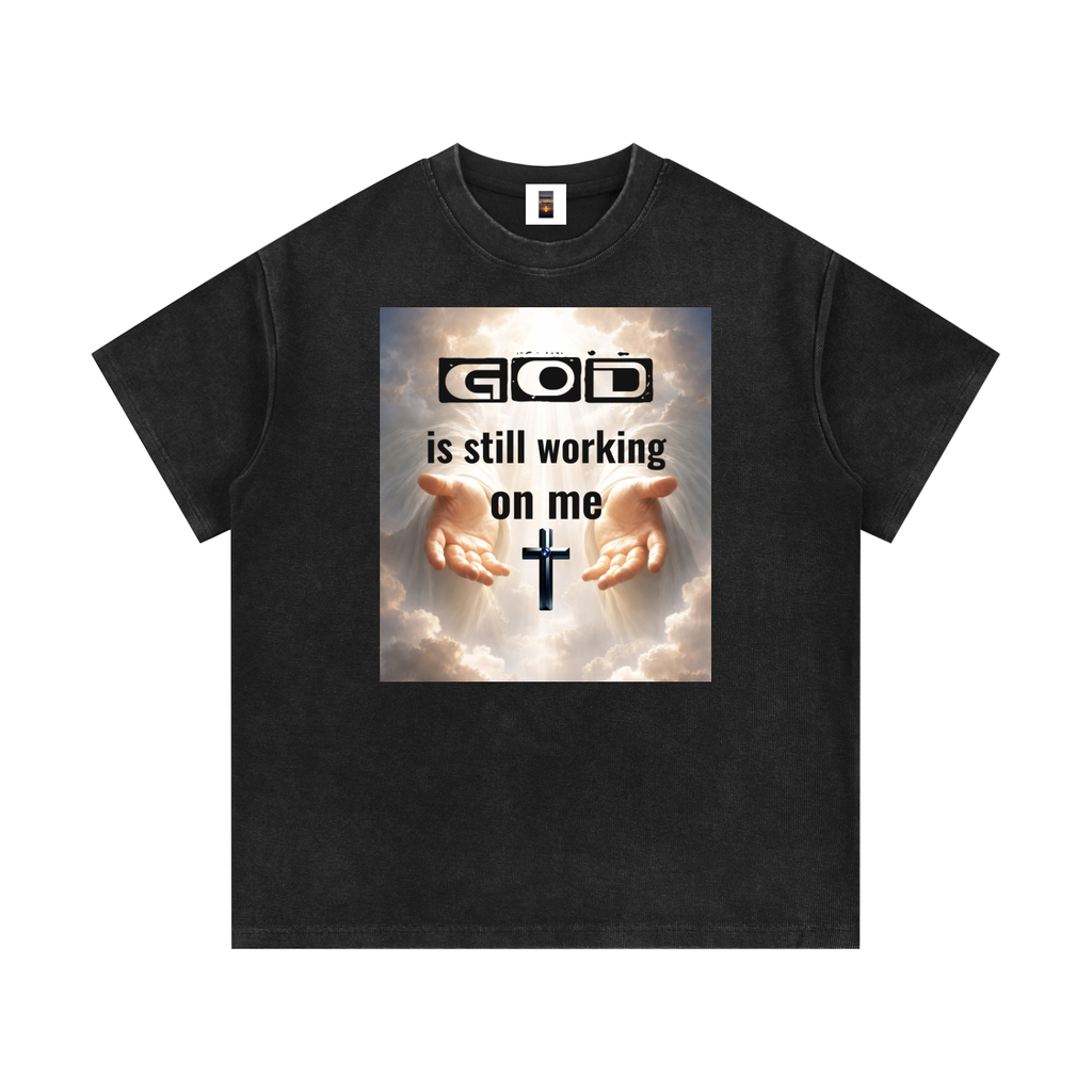 Mineral Wash Waffle Knit T-Shirt
