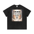Mineral Wash Waffle Knit T-Shirt