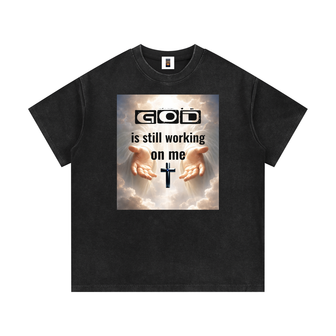 Mineral Wash Waffle Knit T-Shirt