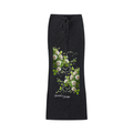 Dyed Washed Drawstring Maxi Skirt