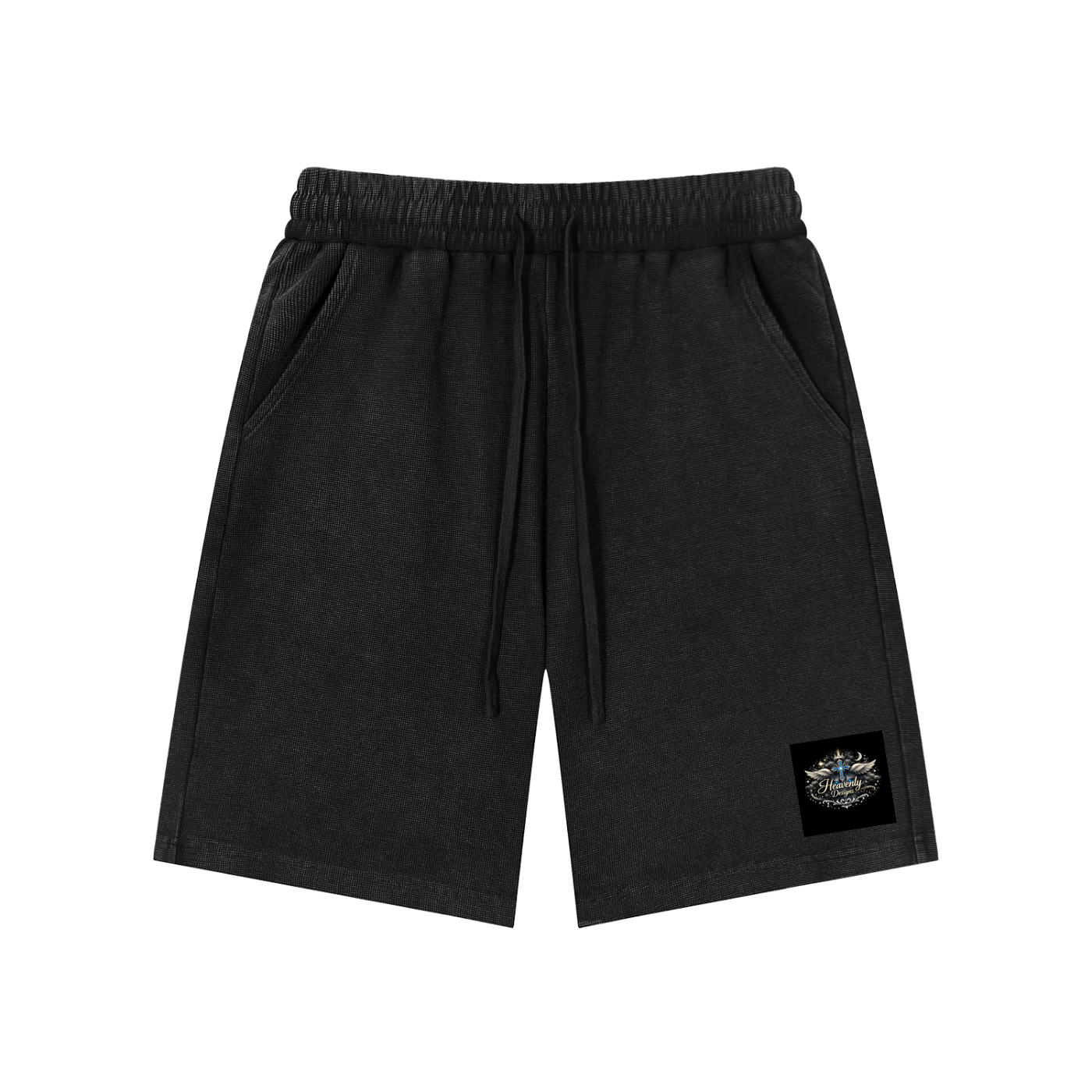 Mineral Wash Waffle Knit Shorts