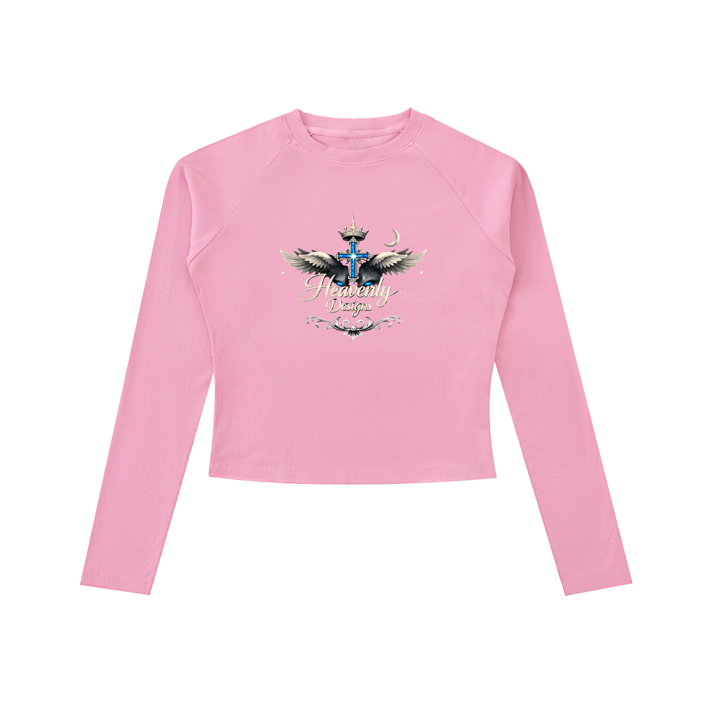 Dyed Washed Raglan Long Sleeve Slim T-Shirt