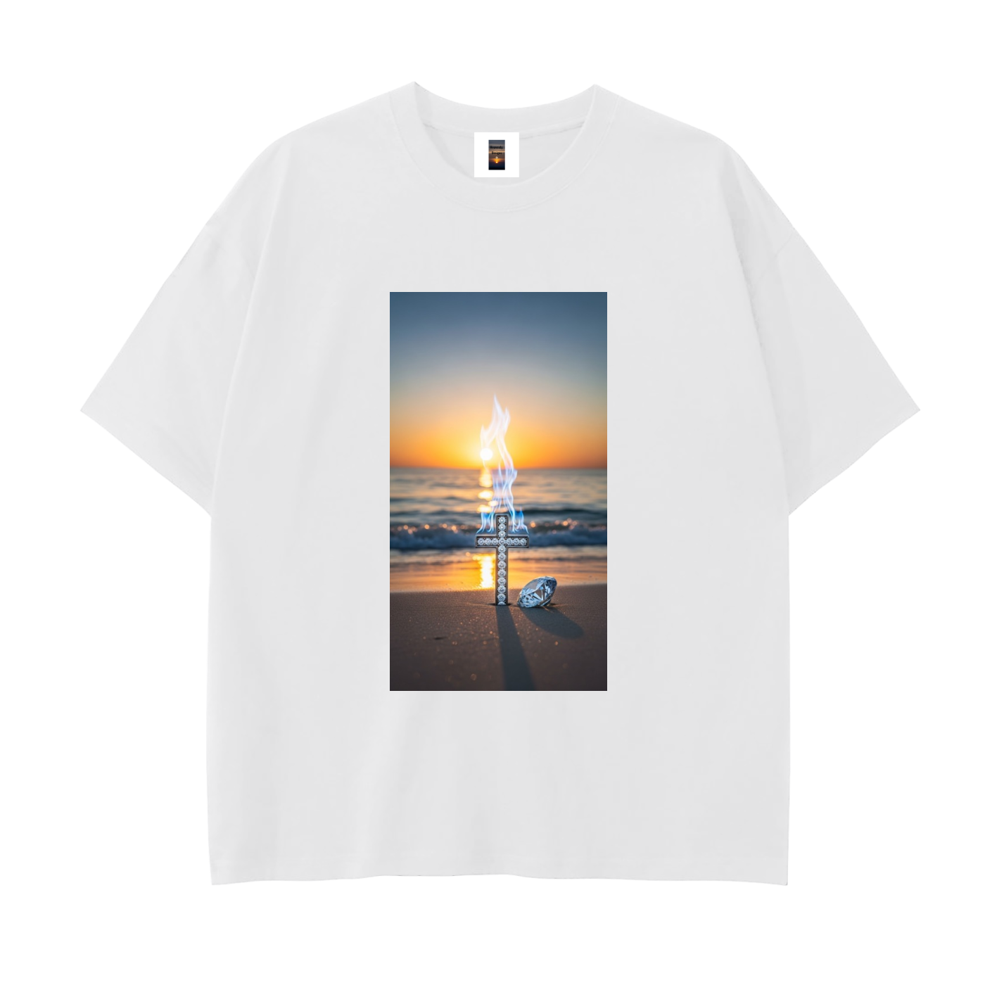 Drop Shoulder Cotton T-Shirt