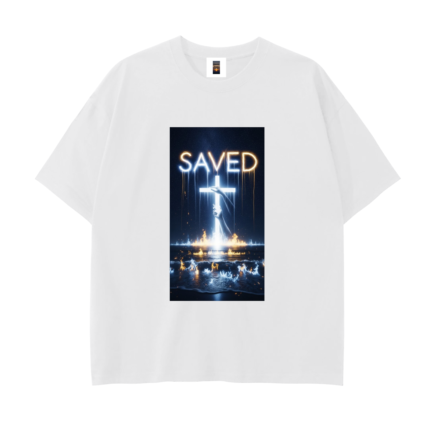 Drop Shoulder Cotton T-Shirt