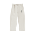 Belted Barrel-leg Chino Pants