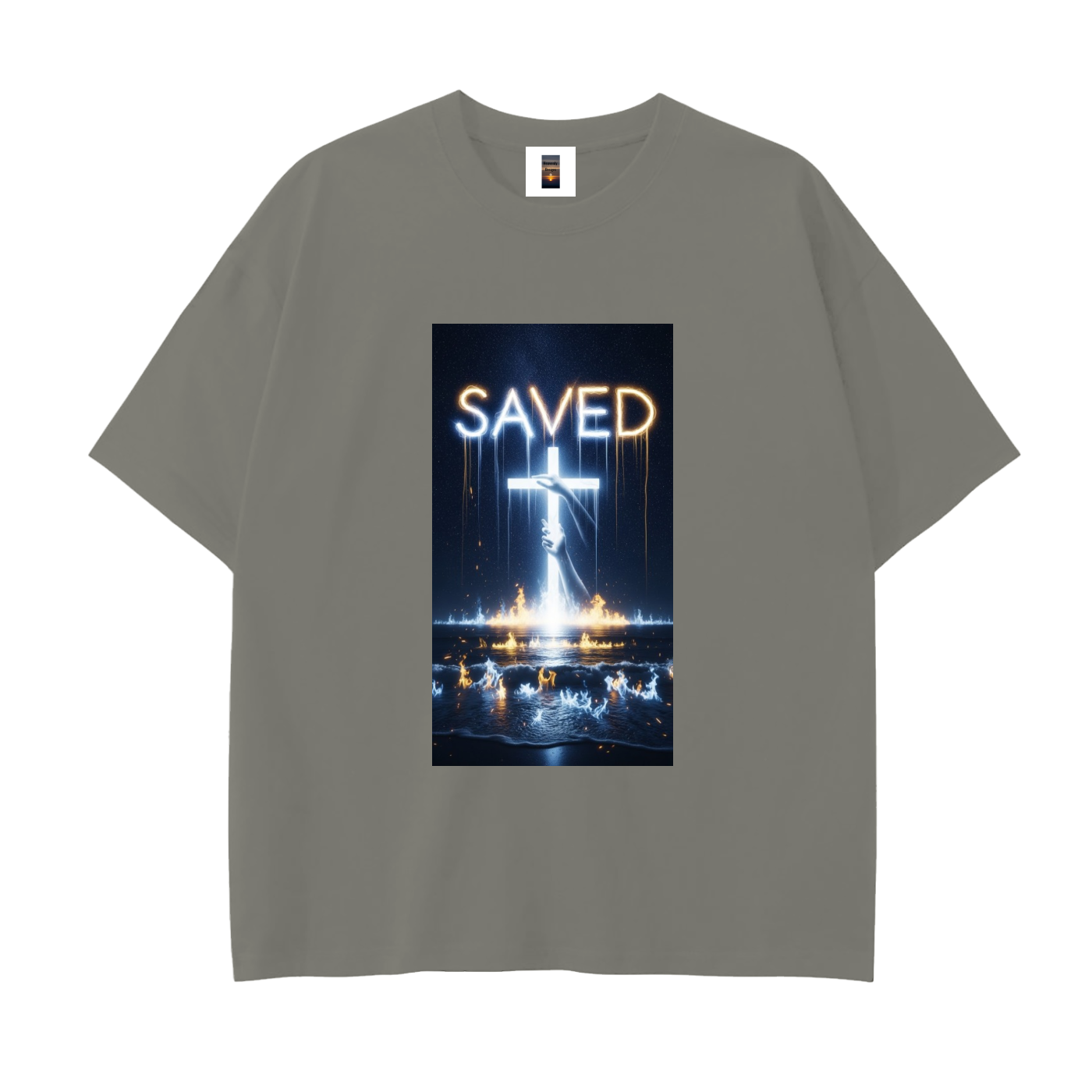 Drop Shoulder Cotton T-Shirt