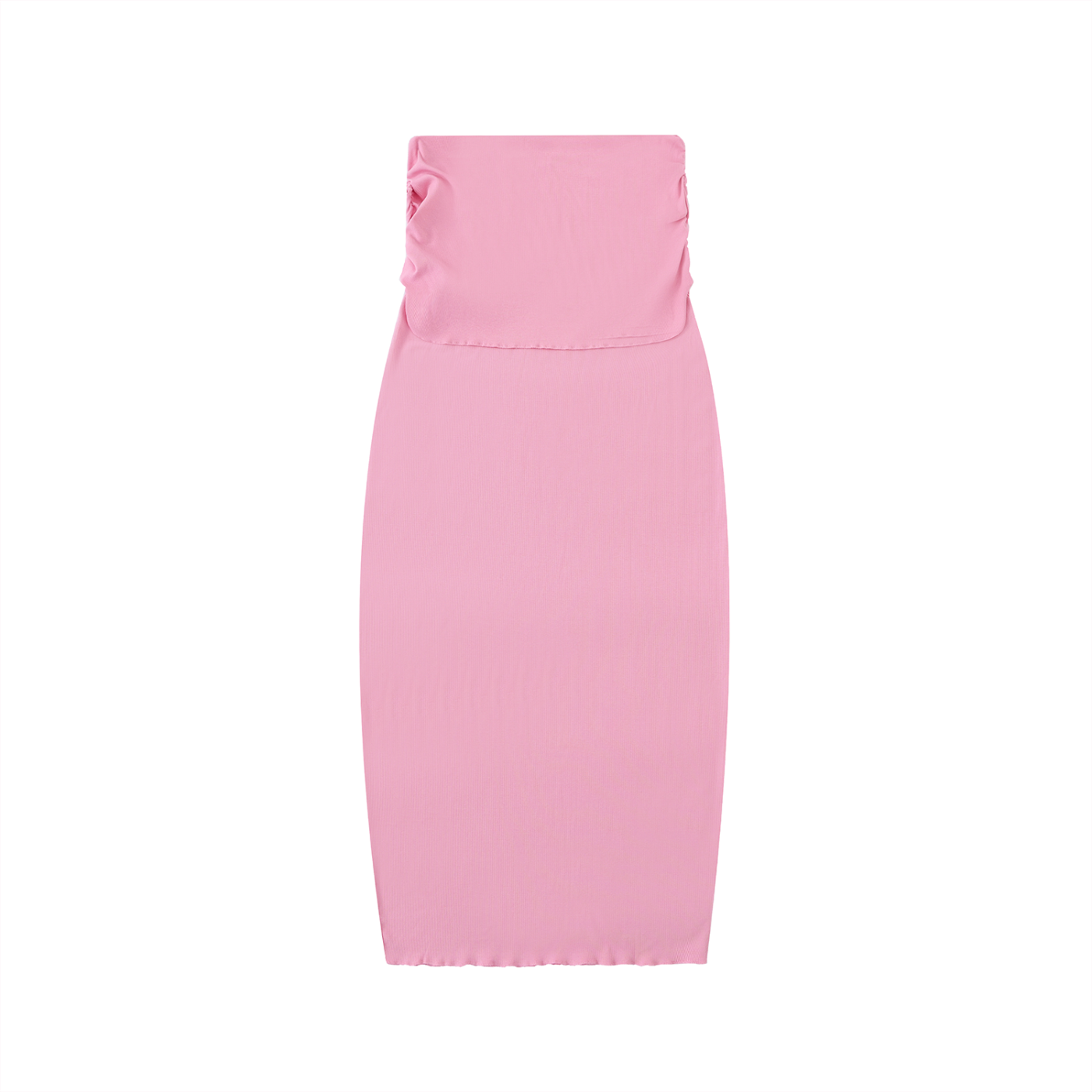 Dyed Washed Straight Hip-Hugging Slim Maxi Skirt
