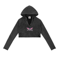 Vintage Washed Raw Edge Hoodie