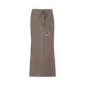 Dyed Washed Drawstring Maxi Skirt