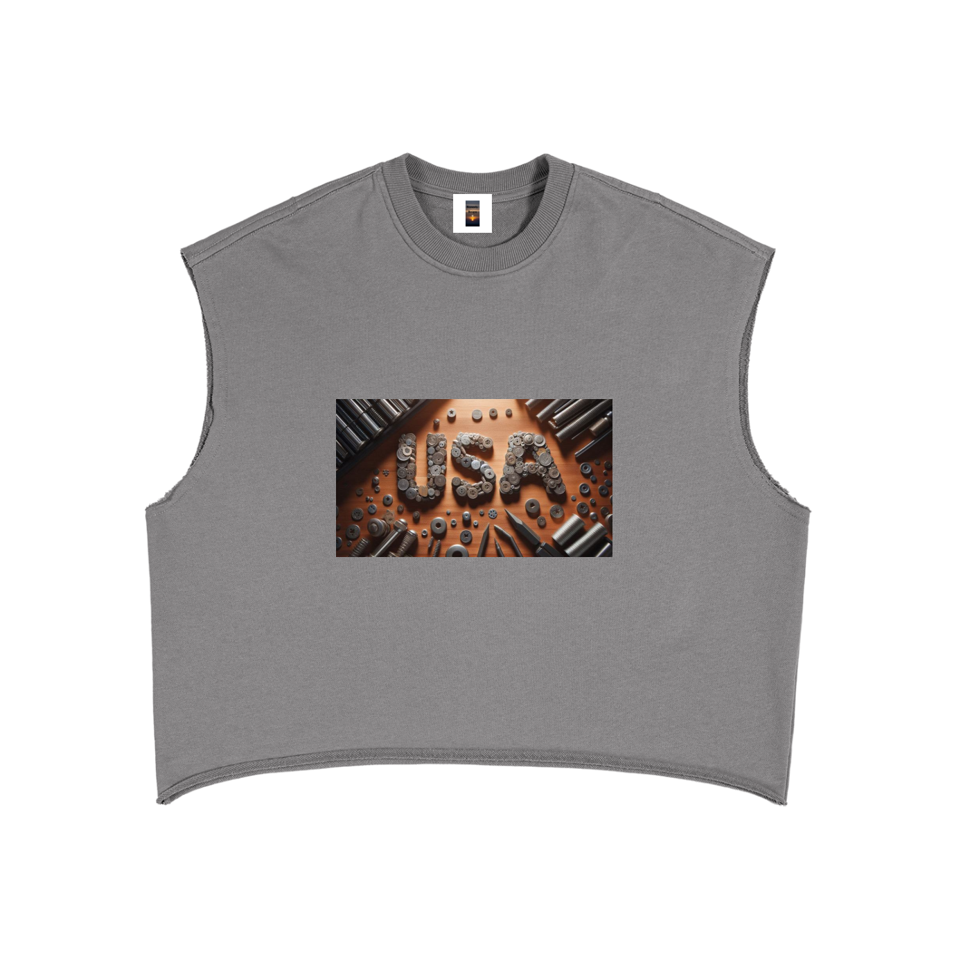 French Terry Boxy Tank Top