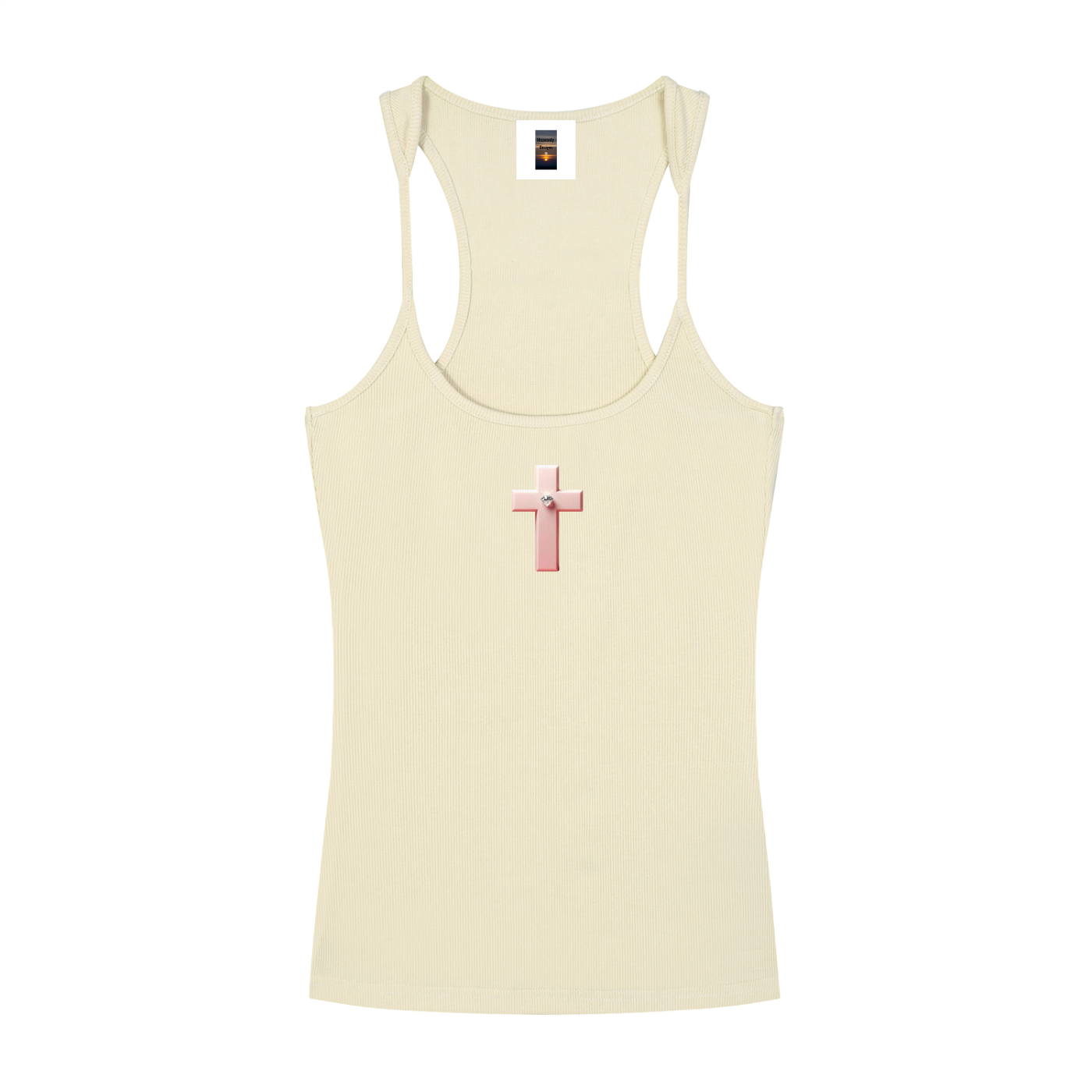 Slim Fit Ribbed Racerback Tank Top