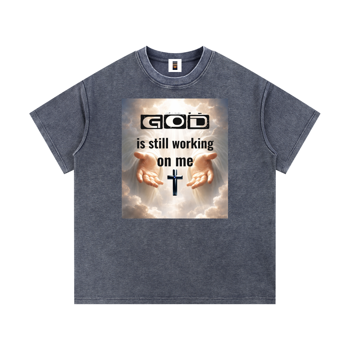 Mineral Wash Waffle Knit T-Shirt