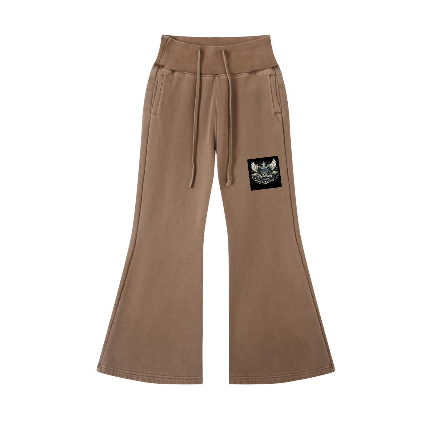 Vintage Washed Flared Fleece Pants