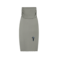 Dyed Washed Straight Hip-Hugging Slim Maxi Skirt